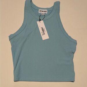 NWT The Drop Ribbed Black T-Shirt Size XS (E2)